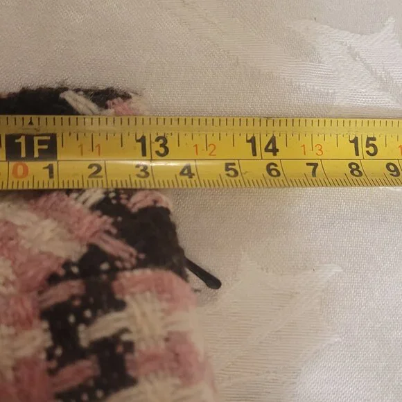 🎉NWT🎉Ann Taylor Plaid Mini Skirt Pink/Black/White - Picture 4 of 5